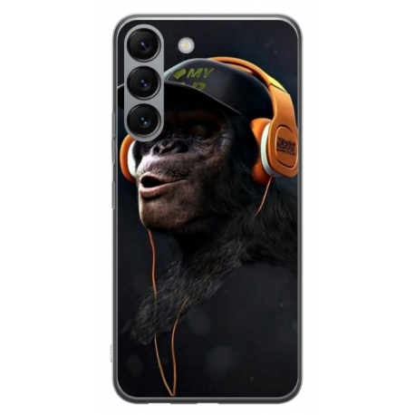 Husa personalizata tip carcasa HQPrint pentru Samsung Galaxy S23, model Monkey, multicolor, S1D1M0319