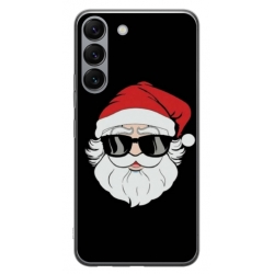 Husa personalizata tip carcasa HQPrint pentru Samsung Galaxy S23, model Cool Santa, multicolor, S1D1M0046