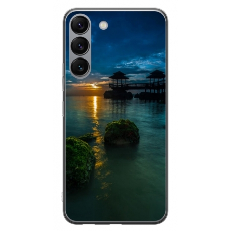 Husa personalizata tip carcasa HQPrint pentru Samsung Galaxy S23, model Nice View 1, multicolor, S1D1M0060