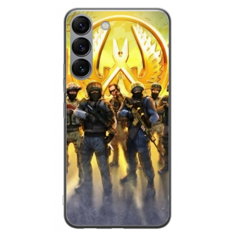 Husa personalizata tip carcasa HQPrint pentru Samsung Galaxy S23, model Counter Strike, multicolor, S1D1M0062