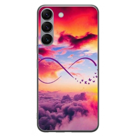 Husa personalizata tip carcasa HQPrint pentru Samsung Galaxy S23, model Bright Infinity, multicolor, S1D1M0377