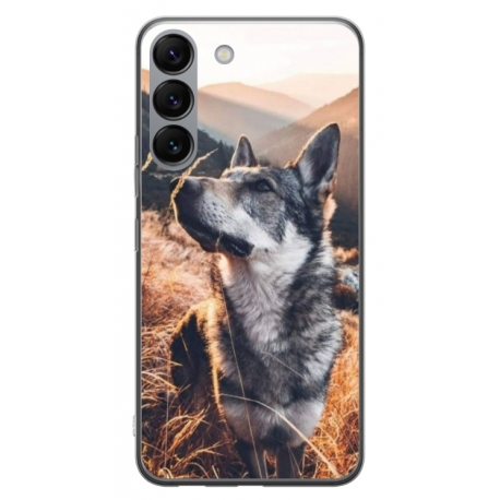 Husa personalizata tip carcasa HQPrint pentru Samsung Galaxy S23, model Dog 1, multicolor, S1D1M0064