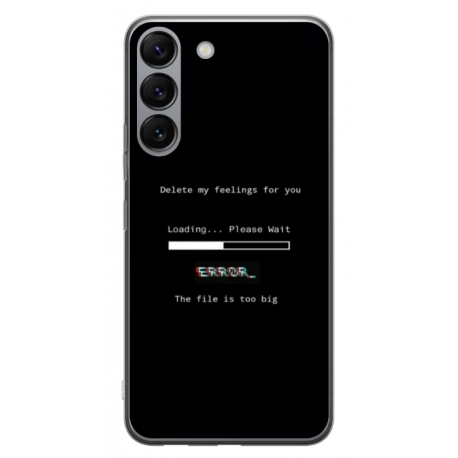 Husa personalizata tip carcasa HQPrint pentru Samsung Galaxy S23, model Delete Feelings, multicolor, S1D1M0069