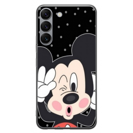 Husa personalizata tip carcasa HQPrint pentru Samsung Galaxy S23, model Mickey 1, multicolor, S1D1M0124