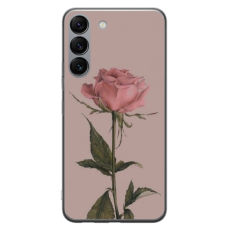 Husa personalizata tip carcasa HQPrint pentru Samsung Galaxy S23, model Flowers 8, multicolor, S1D1M0141