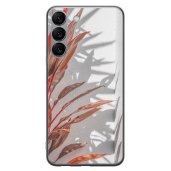 Husa personalizata tip carcasa HQPrint pentru Samsung Galaxy S23, model Leaf Design 4, multicolor, S1D1M0155