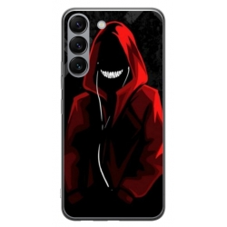 Husa personalizata tip carcasa HQPrint pentru Samsung Galaxy S23, model Evil Hoodie Man, multicolor, S1D1M0197