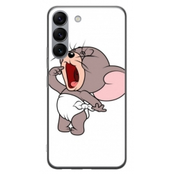 Husa personalizata tip carcasa HQPrint pentru Samsung Galaxy S23, model Tom and Jerry 3, multicolor, S1D1M0207