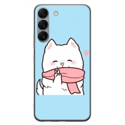 Husa personalizata tip carcasa HQPrint pentru Samsung Galaxy S23, model Cute Puppy, multicolor, S1D1M0232