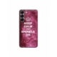 Husa personalizata tip carcasa HQPrint pentru Samsung Galaxy S23, model Keep Calm and Sparkle On, multicolor, S1D1M0252