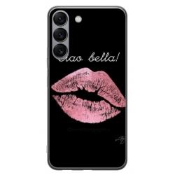 Husa personalizata tip carcasa HQPrint pentru Samsung Galaxy S23, model Ciao Bella, multicolor, S1D1M0261