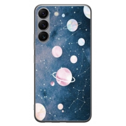 Husa personalizata tip carcasa HQPrint pentru Samsung Galaxy S23, model Solar System, multicolor, S1D1M0313