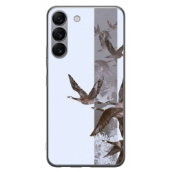 Husa personalizata tip carcasa HQPrint pentru Samsung Galaxy S23, model Birds, multicolor, S1D1M0314