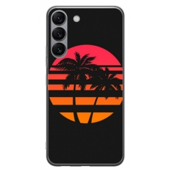 Husa personalizata tip carcasa HQPrint pentru Samsung Galaxy S23, model Beach View 3, multicolor, S1D1M0337