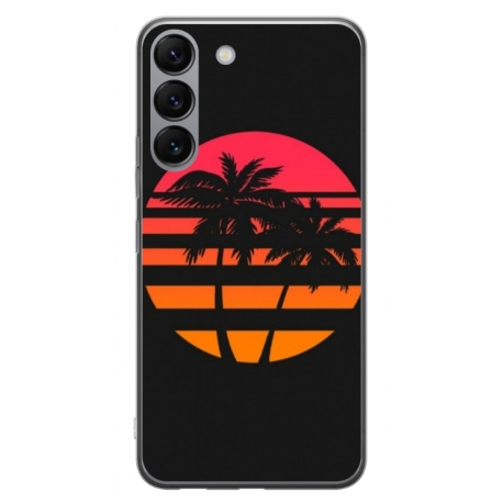 Husa personalizata tip carcasa HQPrint pentru Samsung Galaxy S23, model Beach View 3, multicolor, S1D1M0337