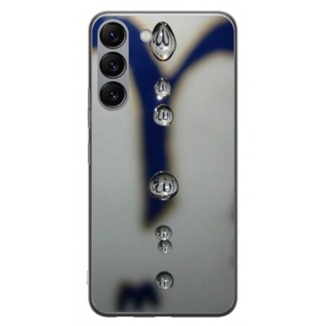 Husa personalizata tip carcasa HQPrint pentru Samsung Galaxy S23, model Droplets, multicolor, S1D1M0353