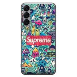 Husa personalizata tip carcasa HQPrint pentru Samsung Galaxy S23, model Supreme, multicolor, S1D1M0360