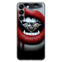 Husa personalizata tip carcasa HQPrint pentru Samsung Galaxy S23, model Diamond Vampire, multicolor, S1D1M0370