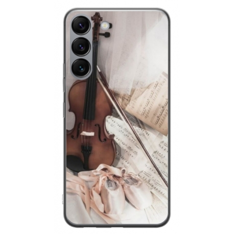 Husa personalizata tip carcasa HQPrint pentru Samsung Galaxy S23, model Violon, multicolor, S1D1M0371