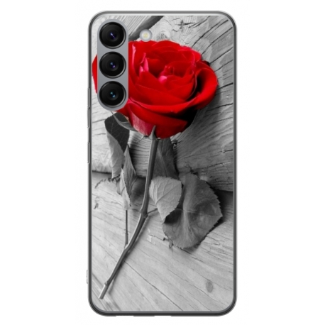 Husa personalizata tip carcasa HQPrint pentru Samsung Galaxy S23, model Rose, multicolor, S1D1M0384