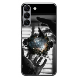Husa personalizata tip carcasa HQPrint pentru Samsung Galaxy S23 Plus, model Dark Magic, multicolor, S1D1M0020