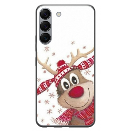 Husa personalizata tip carcasa HQPrint pentru Samsung Galaxy S23 Plus, model Reindeer 3, multicolor, S1D1M0053