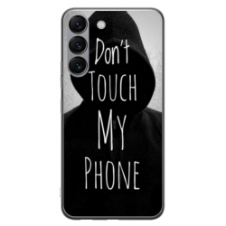 Husa personalizata tip carcasa HQPrint pentru Samsung Galaxy S23 Plus, model Dont touch my phone 2, multicolor, S1D1M0065