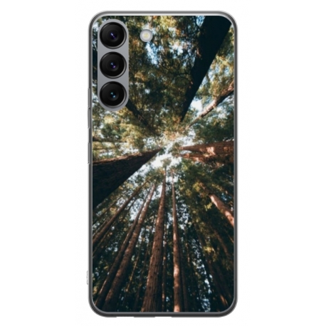 Husa personalizata tip carcasa HQPrint pentru Samsung Galaxy S23 Plus, model Tree perspective, multicolor, S1D1M0079