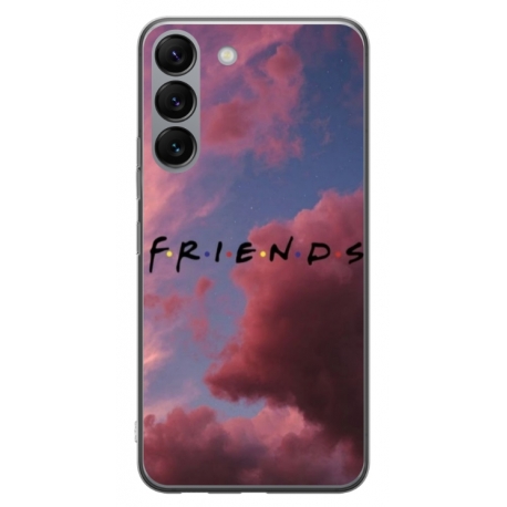 Husa personalizata tip carcasa HQPrint pentru Samsung Galaxy S23 Plus, model FRIENDS 2, multicolor, S1D1M0082