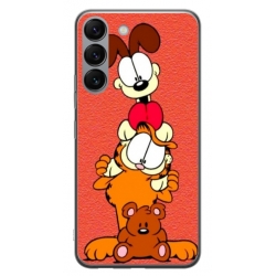 Husa personalizata tip carcasa HQPrint pentru Samsung Galaxy S23 Plus, model Garfield, multicolor, S1D1M0085