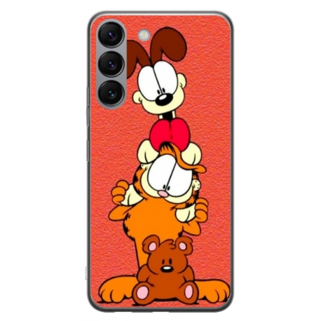 Husa personalizata tip carcasa HQPrint pentru Samsung Galaxy S23 Plus, model Garfield, multicolor, S1D1M0085