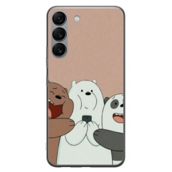 Husa personalizata tip carcasa HQPrint pentru Samsung Galaxy S23 Plus, model Bears 2, multicolor, S1D1M0089