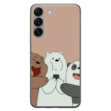 Husa personalizata tip carcasa HQPrint pentru Samsung Galaxy S23 Plus, model Bears 2, multicolor, S1D1M0089