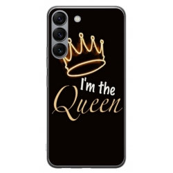 Husa personalizata tip carcasa HQPrint pentru Samsung Galaxy S23 Plus, model Im the Queen, multicolor, S1D1M0101