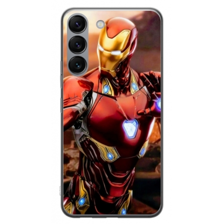 Husa personalizata tip carcasa HQPrint pentru Samsung Galaxy S23 Plus, model Iron Man 1, multicolor, S1D1M0102
