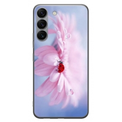 Husa personalizata tip carcasa HQPrint pentru Samsung Galaxy S23 Plus, model Flowers 5, multicolor, S1D1M0114