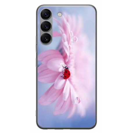 Husa personalizata tip carcasa HQPrint pentru Samsung Galaxy S23 Plus, model Flowers 5, multicolor, S1D1M0114