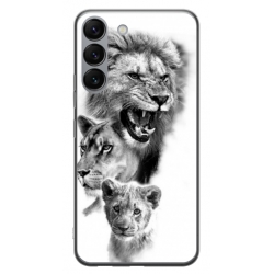 Husa personalizata tip carcasa HQPrint pentru Samsung Galaxy S23 Plus, model Lion 3, multicolor, S1D1M0118