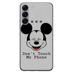 Husa personalizata tip carcasa HQPrint pentru Samsung Galaxy S23 Plus, model Dont Touch my Phone 3, multicolor, S1D1M0123