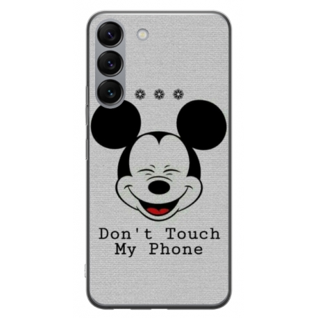 Husa personalizata tip carcasa HQPrint pentru Samsung Galaxy S23 Plus, model Dont Touch my Phone 3, multicolor, S1D1M0123