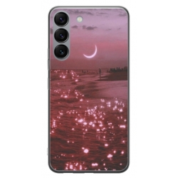 Husa personalizata tip carcasa HQPrint pentru Samsung Galaxy S23 Plus, model Pink Sky, multicolor, S1D1M0129