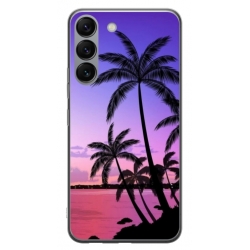 Husa personalizata tip carcasa HQPrint pentru Samsung Galaxy S23 Plus, model Beach View 2, multicolor, S1D1M0137