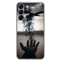 Husa personalizata tip carcasa HQPrint pentru Samsung Galaxy S23 Plus, model Black Magic, multicolor, S1D1M0152