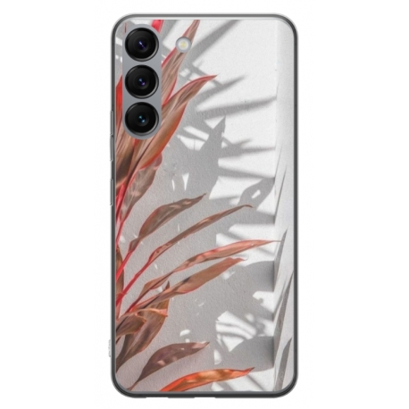 Husa personalizata tip carcasa HQPrint pentru Samsung Galaxy S23 Plus, model Leaf Design 4, multicolor, S1D1M0155