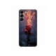 Husa personalizata tip carcasa HQPrint pentru Samsung Galaxy S23 Plus, model Fire Rose, multicolor, S1D1M0158