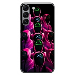 Husa personalizata tip carcasa HQPrint pentru Samsung Galaxy S23 Plus, model Squid Game 8, multicolor, S1D1M0180