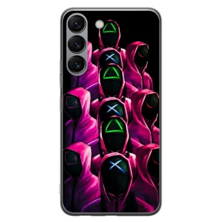 Husa personalizata tip carcasa HQPrint pentru Samsung Galaxy S23 Plus, model Squid Game 8, multicolor, S1D1M0180