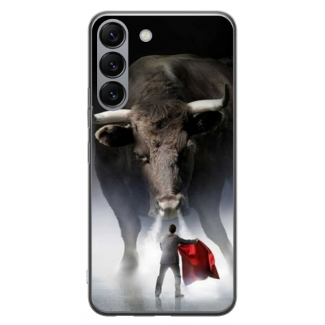 Husa personalizata tip carcasa HQPrint pentru Samsung Galaxy S23 Plus, model Bull, multicolor, S1D1M0205