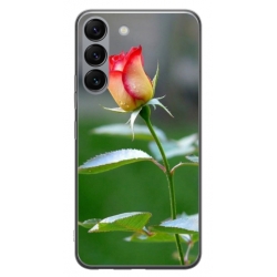 Husa personalizata tip carcasa HQPrint pentru Samsung Galaxy S23 Plus, model Flowers 13, multicolor, S1D1M0206