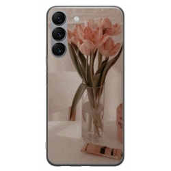 Husa personalizata tip carcasa HQPrint pentru Samsung Galaxy S23 Plus, model Flowers 14, multicolor, S1D1M0208